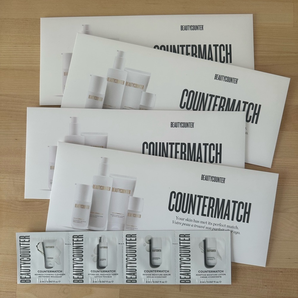 Beautycounter Countermatch Skincare Set - 4 Travel Packet Sets